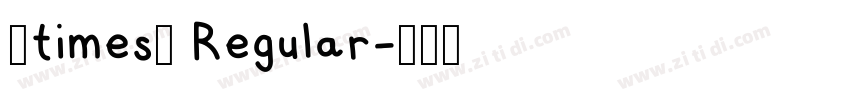 3times3 Regular字体转换